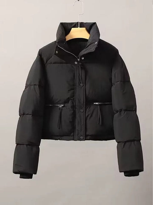 Winter Long Sleeves Down Filled Puffer Jacket